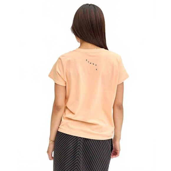 Clare V Women’s Classic Tee With Ciao In Blush Size XL - Picture 2 of 7